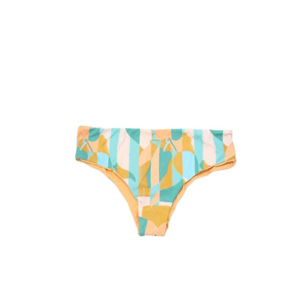 Nomads Womens Playa Bikini Bottoms - Expressivo Print And Peach Size 4XL
